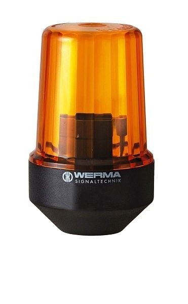 WERMA Dauerleuchte Rohrmontage 12-230VAC/DC YE Gehäusefarbe schwarz- gelb, 852.300.08