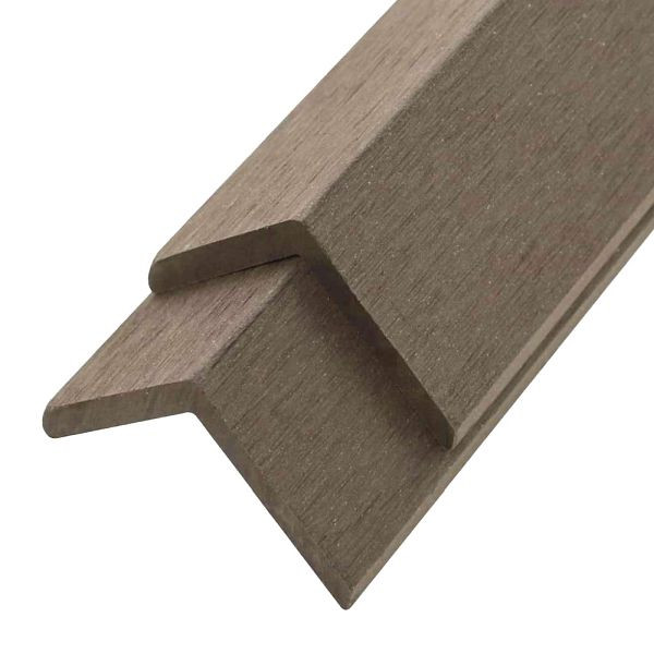 HOME DELUXE WPC Abschlussleiste FINEA, 110 x 4,5 cm 10er Set Dunkelbraun, 49499