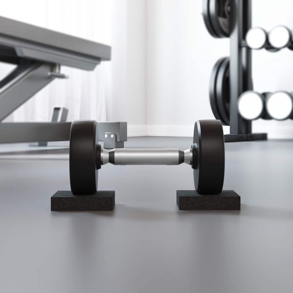 vidaXL Gummipad Schwarz Gummi, 42027244, 8721364583177