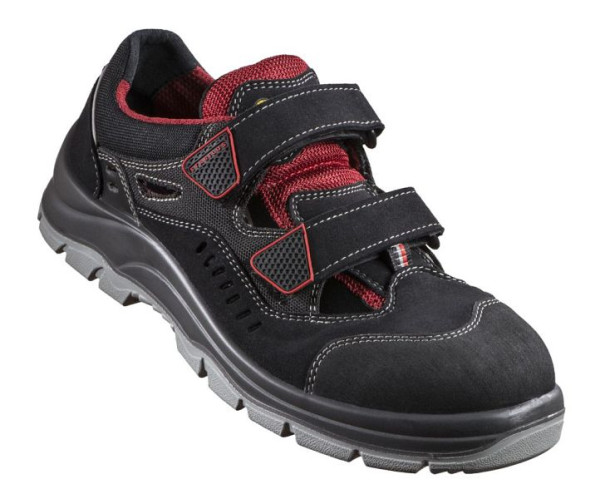 Stabilus ESD-Sandale 5124A S1P, Größe: 46, Farbe: rot - schwarz, Mikrofaser, 5124A-46