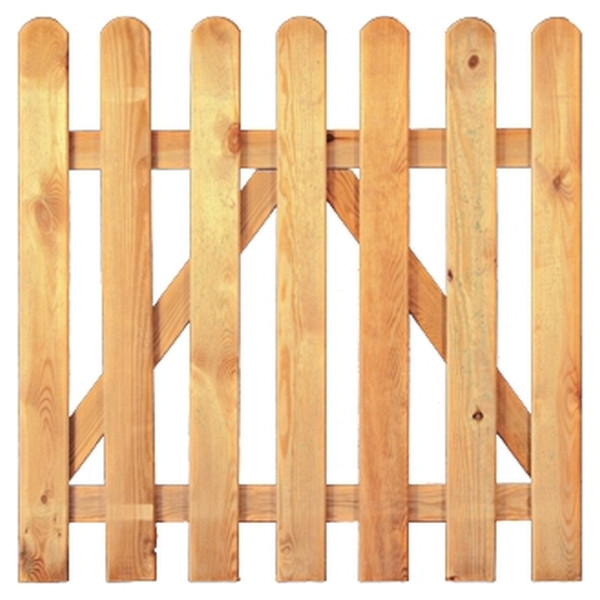 T&J HEIKO-Gartentor gerade 100 x 80 cm, Latten 20/90 mm, glatt, kdi grün, Riegel 28/70 mm, ohne Beschlag, 16021