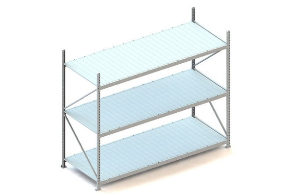 Meta MINI-RACK GR 2200x2600x1050 mm, verzinkt, mit Stahlpaneele, Bodenanzahl: 3, 20051268