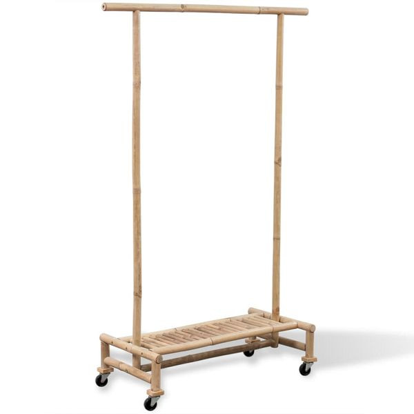 vidaXL Bambus Kleiderständer Kleiderregal Kleiderstange, 242496