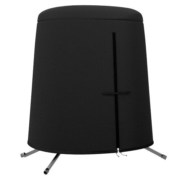Outsunny Outdoor-Möbelabdeckung Möbelabdeckung Schutzplane für Möbel, wetterbeständig, 196 cm x 196 cm x 230 cm, Schwarz, 84A-330V00BK