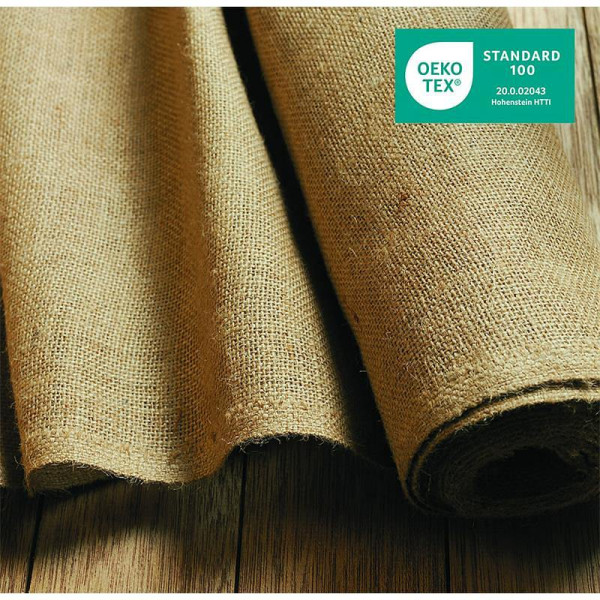 NOOR Jutegewebe Jute Rolle, Jutestoff Rupfen, Qualität: H 365 / ca. Größe: 1,2 x 50 m, VE: 50 Meter, 0713651202HX