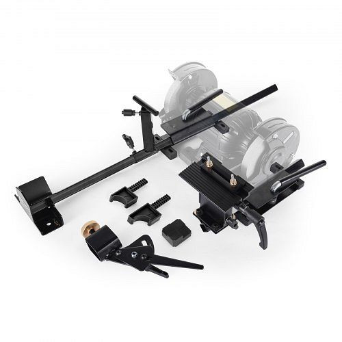 VEVOR Multi-Schleifvorrichtung für 152/203 mm Doppelschleifer, inkl. Plattform, Gehrungsführung, Werkzeugauflage, MCTJJJ14JZ00RM0TW001V0