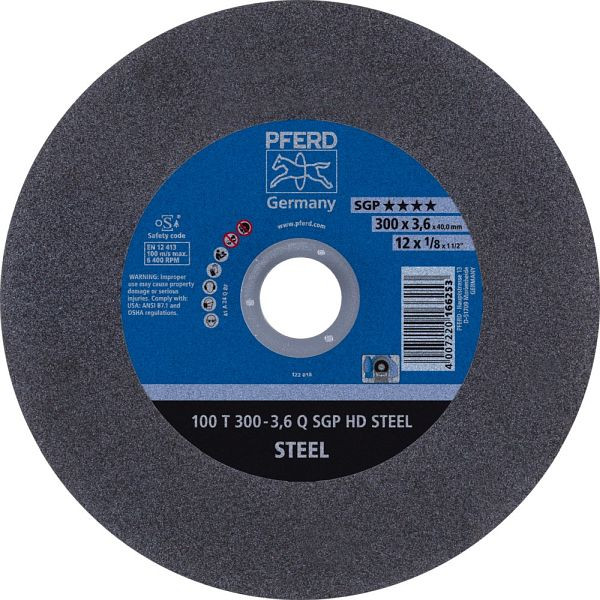 Pferd Trennscheibe HEAVY DUTY 100 T 300-3,6 Q SGP HD STEEL/40,0, VE: 20 Stück, 66323140