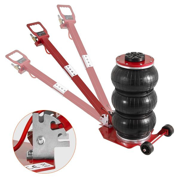 VEVOR Pneumatischer Wagenheber Triple Bag Air Jack 3 t, Dreifachbeutel Luftheber 140-450 mm Hubhöhe Airbag Luftwagenheber, QNQJDDBSZB3T62CNAV0