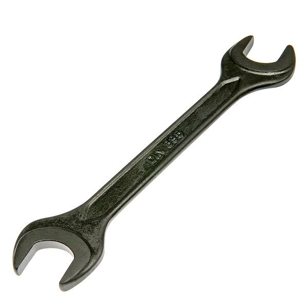 WGB Doppelmaulschlüssel schwarz, DIN 895, Größe: 32x36 mm, VE: 5 Stück, 6532360