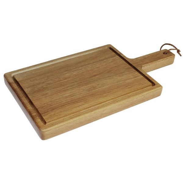 T&G Woodware Steakbrett Akazienholz mit Griff 42 x 23cm, DF055