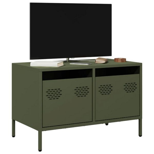 vidaXL TV-Schrank Olivgrün 68x39x43,5 cm Kaltgewalzter Stahl, 851236