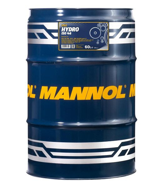 MANNOL Hydrauliköl 2102 Hydro ISO 46 LONGLIFE, VE: 60 l, MN2102-60
