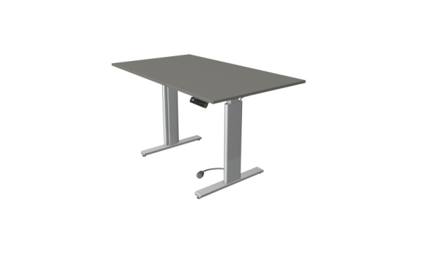 Kerkmann Sitz-/Stehtisch Move 3 tube, B 1400 x T 800 mm, elektrisch höhenverstellbar von 720-1200 mm, grafit, (Montage), 10236512-1