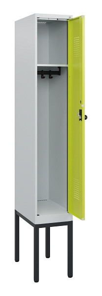 C+P Spind Evolo PLUS, Gestell, 1 Abteil, 1950x300x500mm, 7035/0024, Drehriegel, 0490305-10 S10015