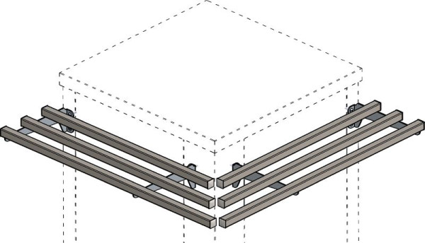 KBS Rohrtablettrutsche Modul Außenecke 90°, 330188, 4059395073867