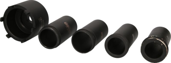 KS Tools Nutmuttern-Schlüssel-Satz mit 4 Führungsrohren für Mercedes, Ø 75 mm, 5-teilig, 460.5385