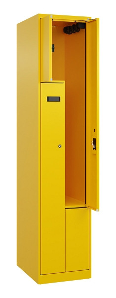 C+P Z-Spind Evolo PLUS, 2 Fächer, 1850x400x500mm, 1023/1023, Zylinderschloss, 049003-122 S10042