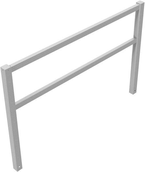 Schake Wegesperren feststehend, geschweißt mit Ober- und Knieholm, feuerverzinkt, Gesamtbreite: 2000 mm, 4016_20