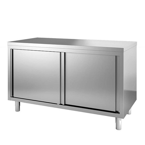 Vaiotec TOPLINE Arbeitsschrank 600 / 2 Schiebetüren, 40 mm starke Arbeitsplatte, 140x60x85 cm, 10372
