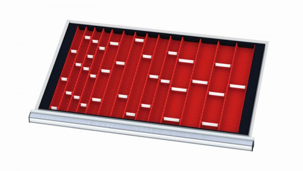 Simplaflex Muldenplatten für Schubladen, Blendenhöhe: 50 mm, Innenmaß 800 x 450 mm, CL9E050MP01