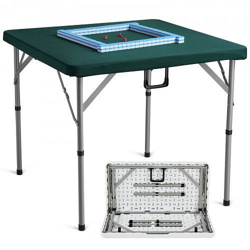 VEVOR Mahjong-Tisch mit Mahjong-Steinen-Set, für 4 Spieler mit 144 Mahjong-Steinen & 3 Würfeln, SDMJZBSZSMJZ336P1V0