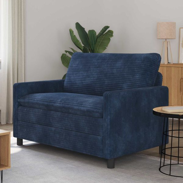 vidaXL Sofa Marineblau 126 x 81 x 87,5 cm Polyester, 42028828