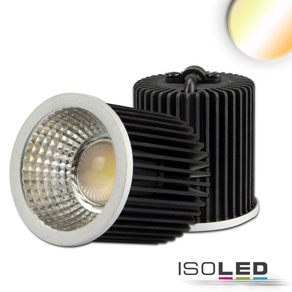 ISOLED LED Spot weißdynamisch GU10 8W, 3-polig, 24V DC, silber, 60°, 2700-5700K, CRI80, 115117