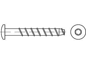 ART 88908 MULTI-MONTI MMSplus-P 7,5 x 40/ 5 T30 galvanisch verzinkt VE=S (100 Stück)