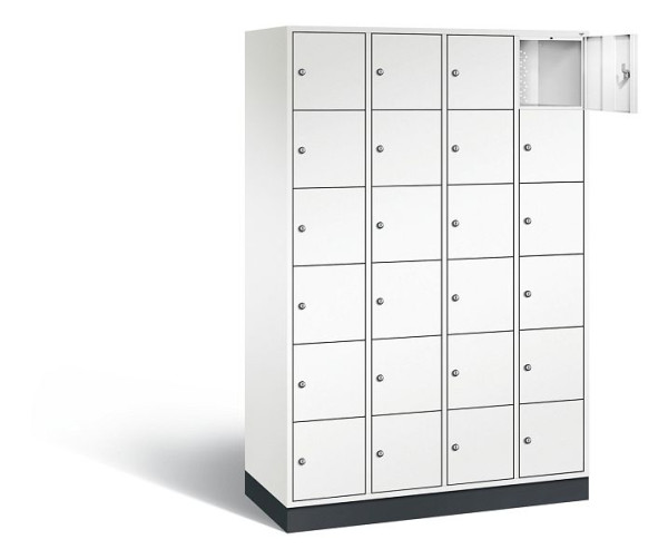 C+P Schließfachschrank Intro, H1950xB1220xT490mm, Farbe: Verkehrsweiß, 8670-401 S10148