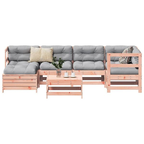 vidaXL 7-tlg. Garten-Sofagarnitur Massivholz Douglasie, 3250910