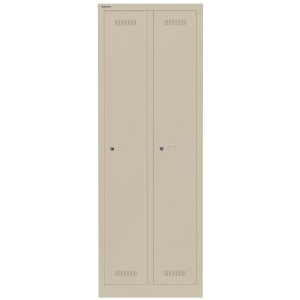 Bisley Garderobenschrank Monobloc™, 2 Abteile je 1 Fach, 643 sand, ML06D1643