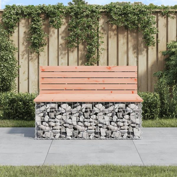 vidaXL Gartenbank aus Gabionen 103x70x65 cm Massivholz Douglasie, 834375
