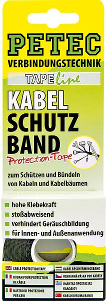 Petec Kabelschutzband, 19 mm x 0,3 mm x 10 m, VE: 10 Stück, 87500