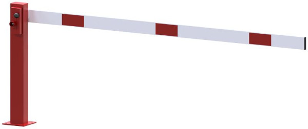Schake Kompakte Handschranke 2,5m, rot / weiß, mit Dreikantverschluss, 4011_251FPB