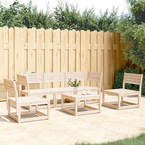 vidaXL 5-teilig Garten-Sofagarnitur Massivholz Kiefer, 3216970