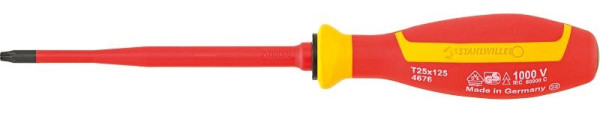 STAHLWILLE VDE TORX Schraubendreher T25, Länge 125mm, 46763025