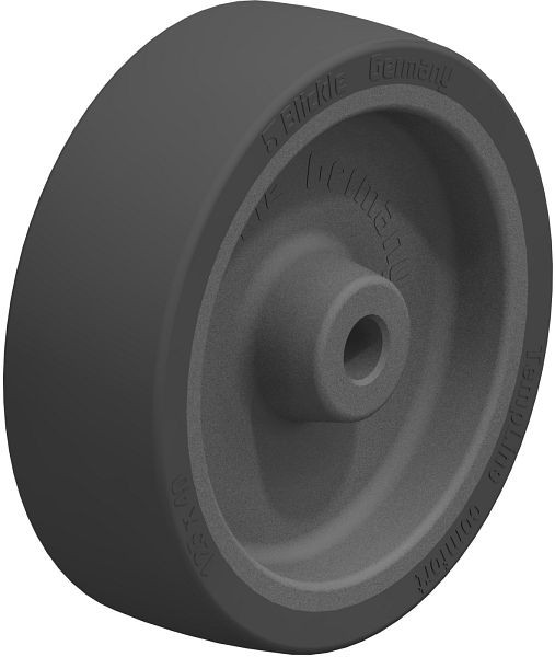 Blickle POSI 125/12G Rad aus Silikon-Gummi, Schwarz, 844340