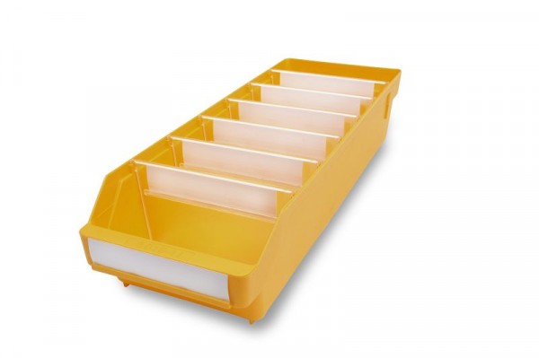 Stemo Lagerkasten 5018-11 gelb, Abmessungen (LxBxH): 500x180x110mm, VE: 20 Stück, 540306