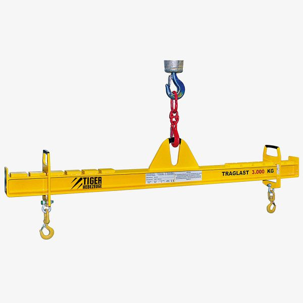 TIGER Hebezeuge Balkentraverse - TAV, Traglast: 2.000 kg, Hakenabstand (L): 2.100-4.500 mm, TAV-2-4,5