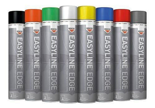 DENIOS Linienmarkierfarbe Easyline, weiß (ähnlich RAL 9016), 6 Dosen à 750 ml, VE: 6 Stück, 241-923