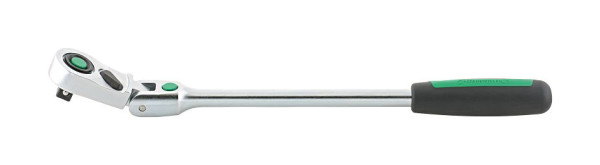 STAHLWILLE 12,5 mm (1/2") QR-Feinzahngelenkknarre Nr.517QR Schlüsselweite 4.5 ° Länge 416 mm, 13261010