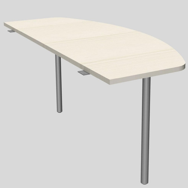 Deskin Anbautisch MODUL, Ahorndekor, 1600 x 700 x 745 mm, 272854