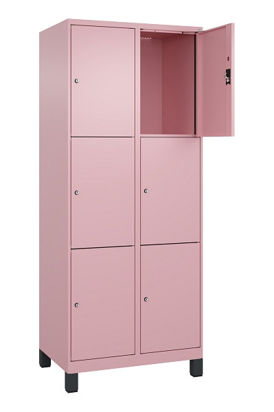 C+P Schließfachschrank Evolo PLUS, mit Füßen, 6 Fächer, 1950x800x500mm, 3015/30, 049010-223 S10024