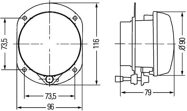 HELLA FF/Halogen-Nebelscheinwerfer, Dynaview Evo2, für u.a. Mercedes-Benz M-Class (W164), ECE/SAE/CCC, links, 1N0 009 295-031