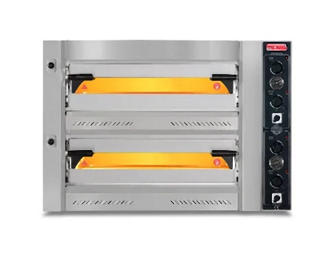 SGS Gastro Profi-Pizzaofen / Manuell, 6+6 34 cm, Innenmaße: 75x105x15 cm, PZ 75105 DE M