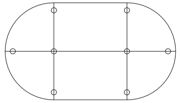 Hammerbacher Meeting Tischsystem K-Serie Set K3, 320 x 160 cm, 4x VKP91, 2x VKP16, 8x VSTFK, Buche, VSETK3/6/C