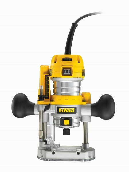 DeWalt Oberfräse 900 Watt, leistungsstarker Motor mit Vollwellen-Elektronik und Drehzahl-Konstanthaltung, D26203-QS