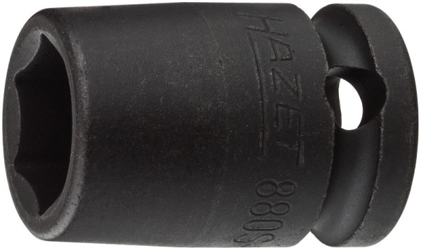 Hazet Schlag-, Maschinenschrauber Steckschlüsseleinsatz, Sechskant, Vierkant hohl 10 mm, Außen-Sechskant-Tractionsprofil, 12 mm, 880S-12