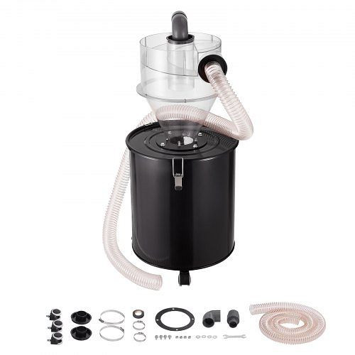 VEVOR Zyklon Staubabscheider mit Tank Filter Abscheider 101,6mm für 50L Tank, DTXFCCQTJZXBLCKLWV0