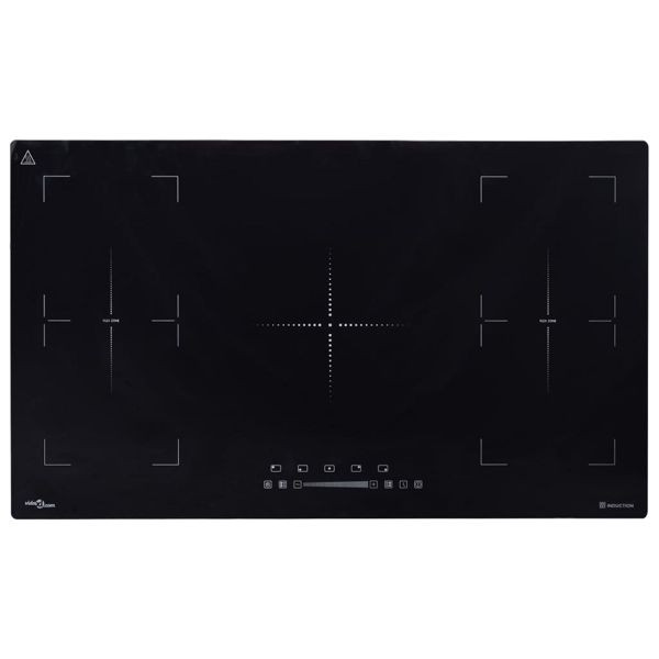 vidaXL Einbau-Induktionskochfeld Flexzone Touch Control 3000 W 86 cm, 51436